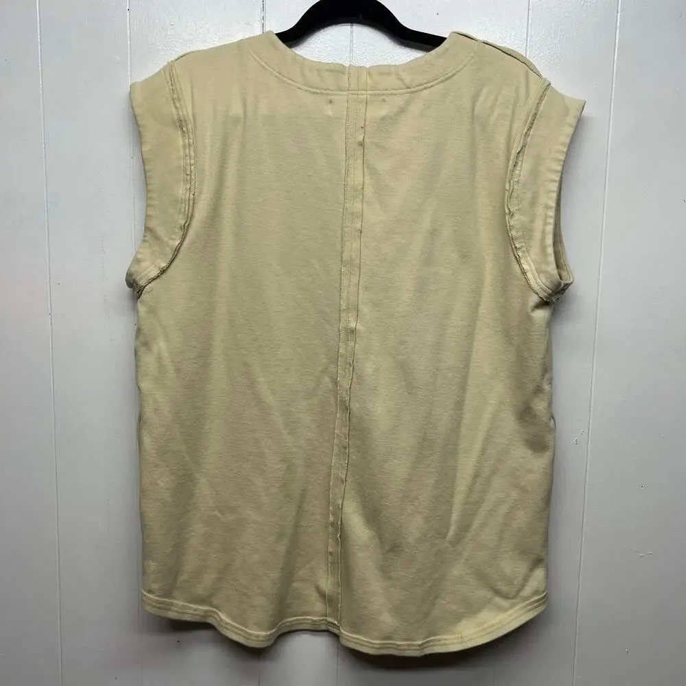 Free People Beach Womens Cardigan Small Cotton Oversized Boho Minimalist Relaxed